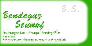 bendeguz stumpf business card